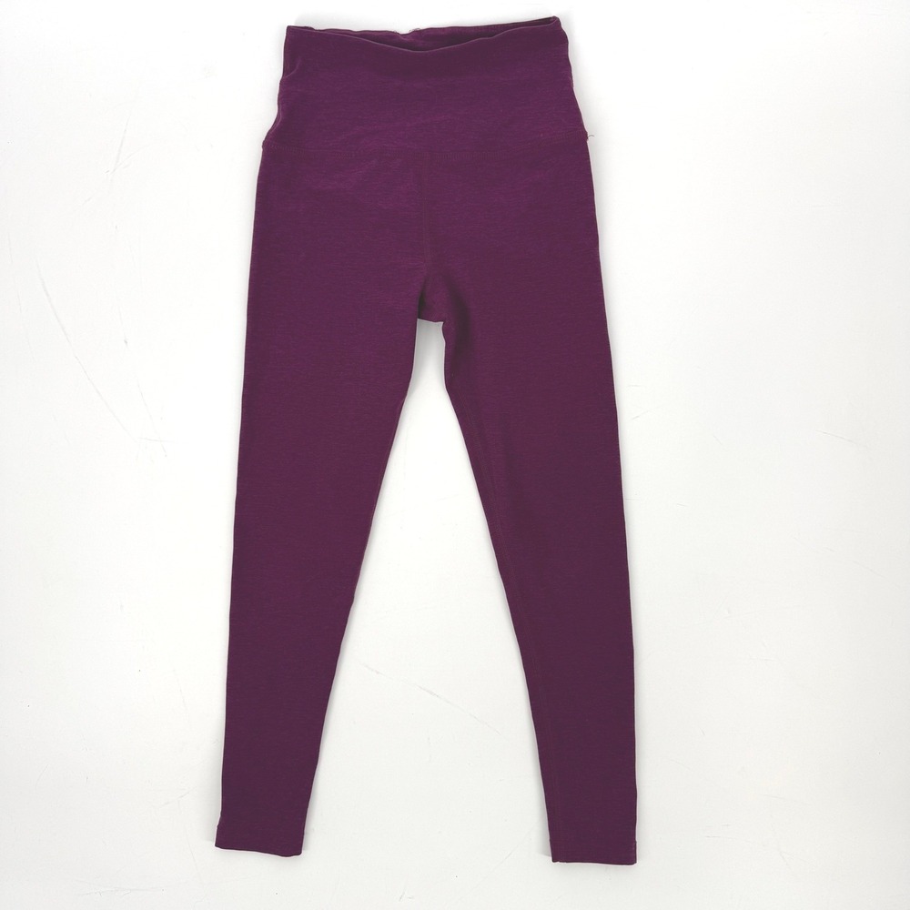 Beyond Yoga Leggings Womens Small Purple Good High Waisted Heathered SD3243